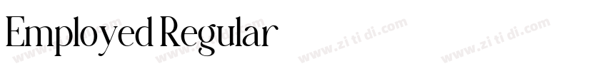 Employed Regular字体转换